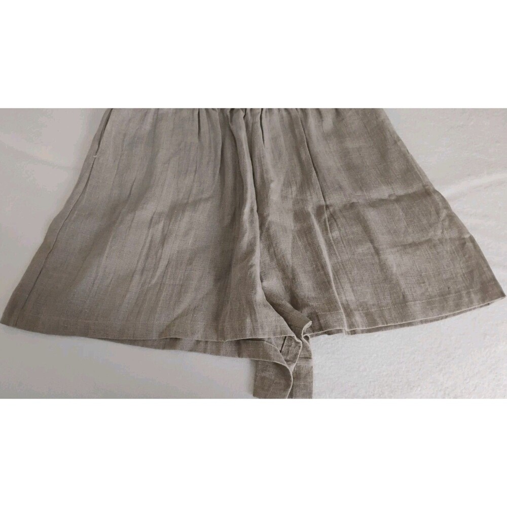 Mary Claret House Shorts In Natural Women's Flax Linen Sz XXL Tan EUC USA Made - Picture 4 of 15